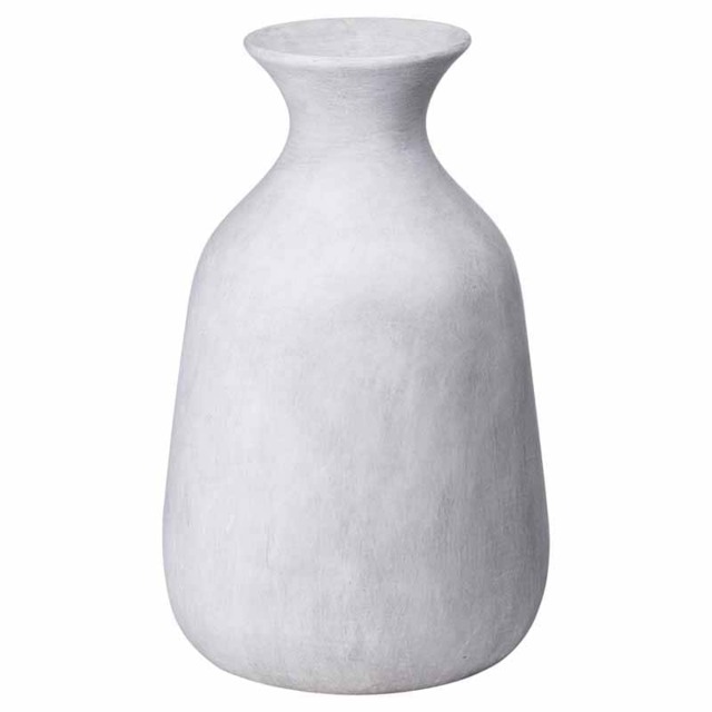 Darcy Ople Vase - Ceramic - L33 x W33 x H39 cm - Stone White