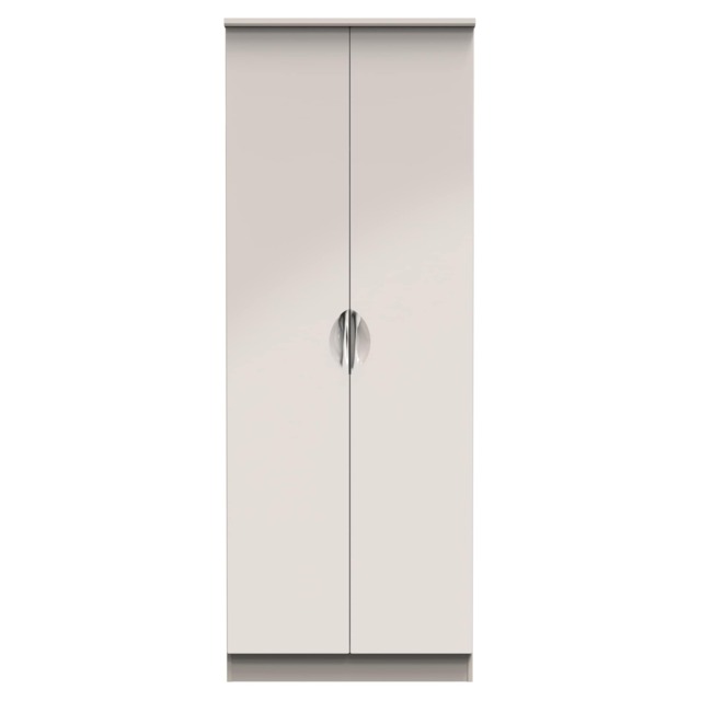 Holborn Double Wardrobe in Kashmir Gloss & Kashmir (Ready Assembled) Cream Kashmir Gloss & Kashmir