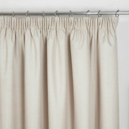 Eclipse - 100% Blackout Thermal Self-Lined Curtains - Eyelet - 100% Polyester (Natural, 46''x 54'' - 117cm x 137cm (Pair)) Cream Cream