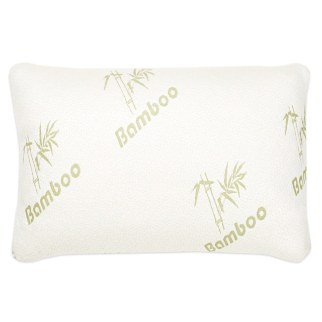 Bambico Medium Support Bamboo Memory Foam Pillow Hypoallergenic Comfort Cream