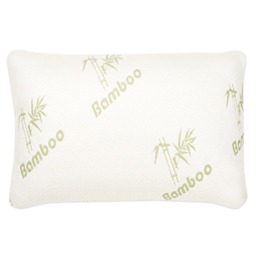 Bambico Medium Support Bamboo Memory Foam Pillow Hypoallergenic Comfort Cream