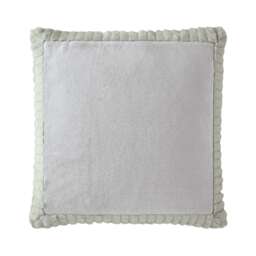 Catherine Lansfield Velvet and Faux Fur Soft Touch Cushion Cream Natural 55x55cm