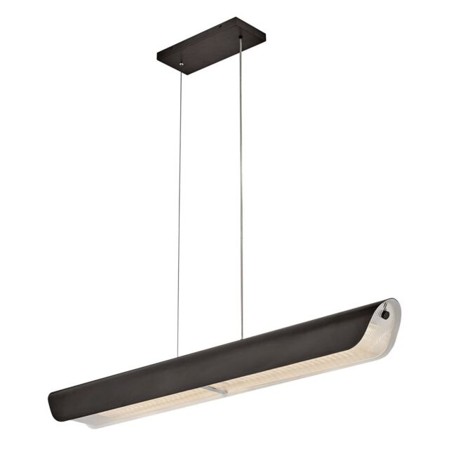 Hinkley Arco LED Bar Pendant Ceiling Light Contemporary Black Oxide 3000k
