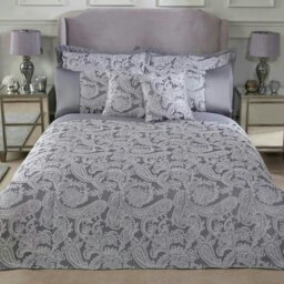 Duchess Jacquard Bedding - Double - Silver