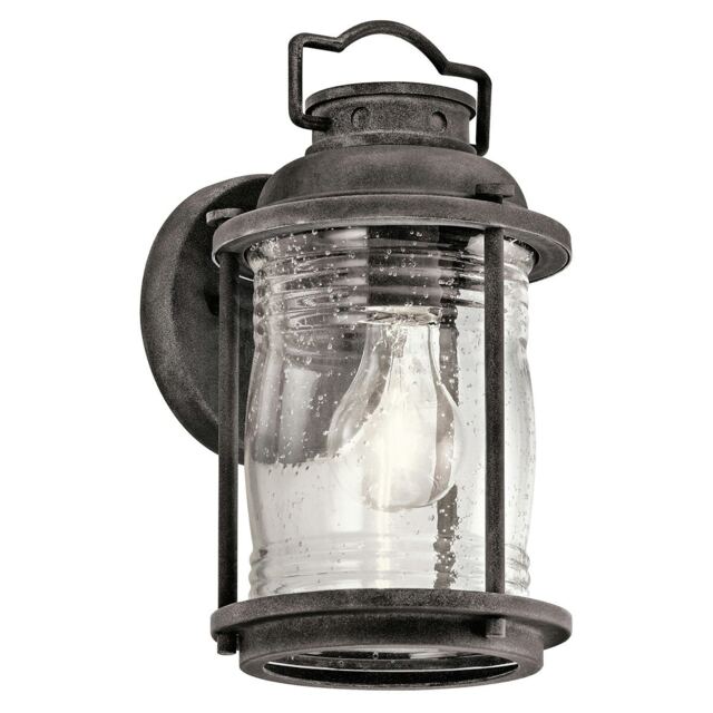 Ashland Bay 1 Light Small Outdoor Wall Lantern Zinc IP44, E27