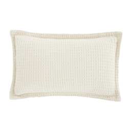 Pineapple Elephant Jaipur Chunky Waffle Cotton Cushion Cream Natural 30x50cm