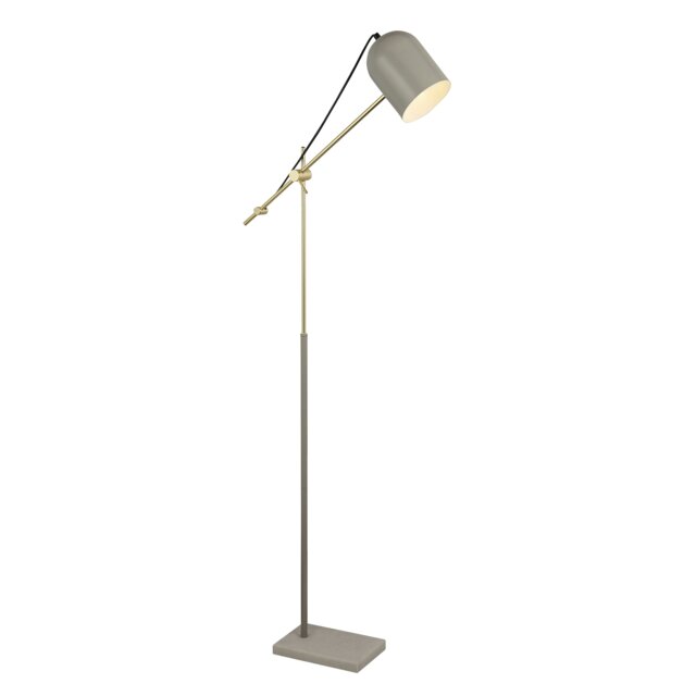 GREY, GOLD AND MARBLE TASK FLOOR LAMP