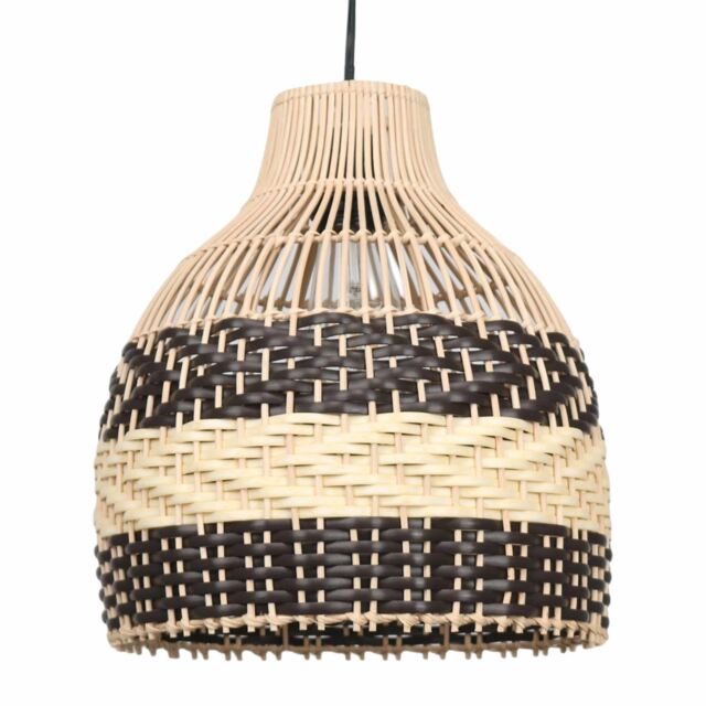Tanya - Natural Rattan Mix Pendant Lightshade Cream Medium 1