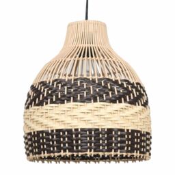 Tanya - Natural Rattan Mix Pendant Lightshade Cream Medium 1