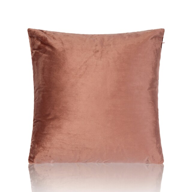 Plain Velvet 45cm x 45cm Blush Cushion Set of 4 Pink 45cm x 45cm x 10cm 4