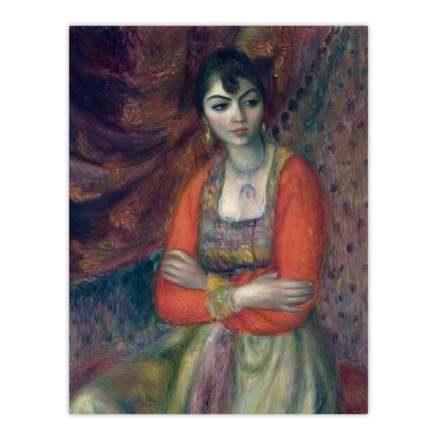 Armenian Girl in Traditional Taraz Glackens Huge Wall Art Print 18X24 In