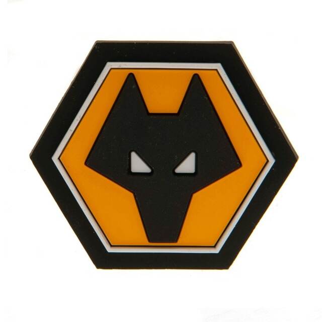 Wolverhampton Wanderers FC 3D Crest Fridge Magnet - Black/Yellow - One Size