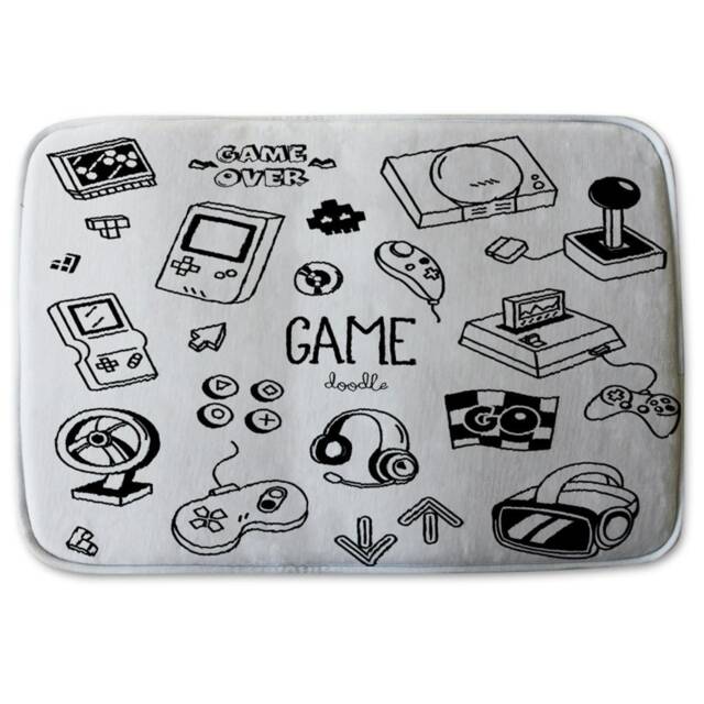 Bathmat - Game doodles (Bath mats)
