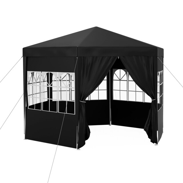 Outsunny 3.9m Outdoor Gazebo Canopy with 6 Side Walls