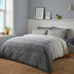 Fusion Fairhaven Duvet Cover Set Charcoal