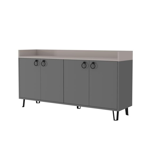Decortie Dea Sideboard Cabinet 140cm Anthracite Grey