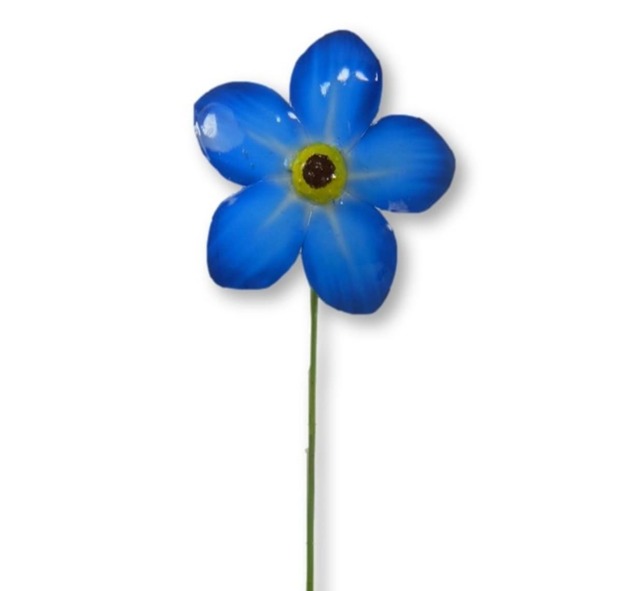 On Trade Winds One Metal Forget Me Not Flower Decoration Garden Ornament 48cm