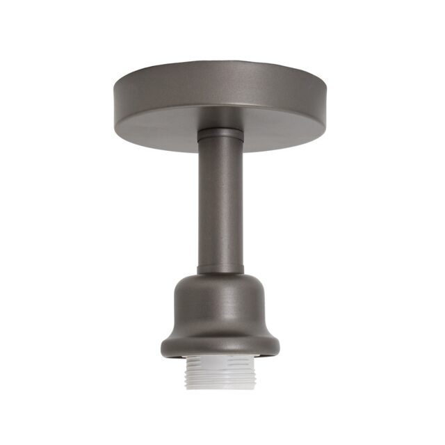 Contemporary Designer Short Semi Flush Pearl Grey Ceiling Rose Light