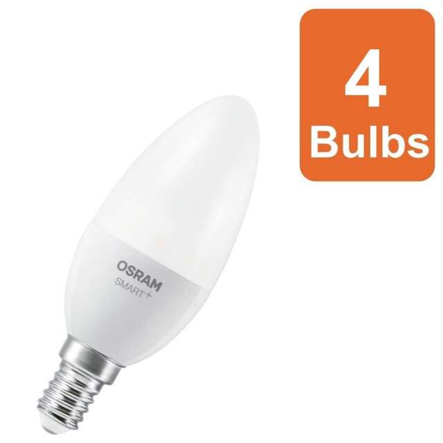 Osram Smart+ Matter E14 Classic B40 Tunable White Light Bulb 4.9W 4 Pack