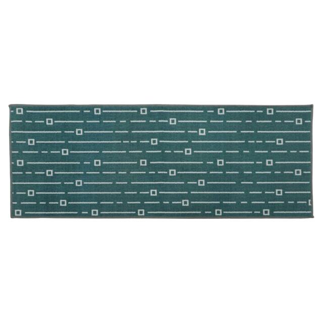JVL Savio Machine Washable Doormat, 57x150cm - Teal