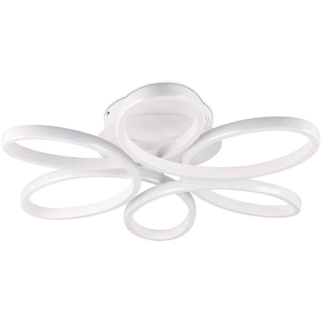 LED Ceiling Light White 3 Color Lights Elegant Flower Design
