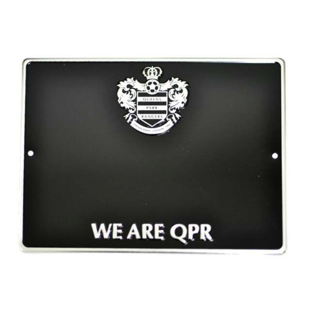 Queens Park Rangers FC Official We Are QPR Football Crest House Number Plaque/Sign - Black - One Size