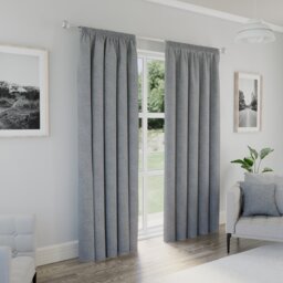 Enhanced Living Dallas Blackout Thermal Grey Curtains with 3 inch Tape Top Header (PAIR) - 90x72 inch (229x183cm) Grey Grey 2