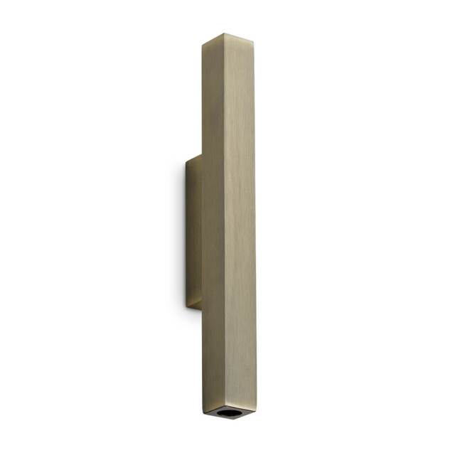 Look 30cm Square Up & Down Wall Lamp Brass 2x LED 900lm 3000K