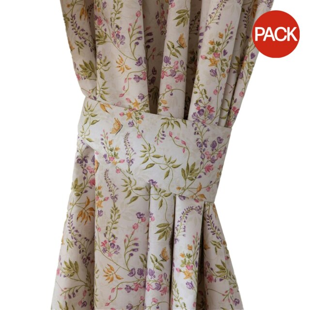 Belledorm Kira Curtains (Pack of 2) - Multicoloured - 54in x 66in