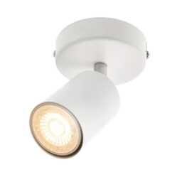 CGC Lighting JACK White Single-Head GU10 Ceiling and Wall Spotlight White White Height: 14.5 cm, Diameter: 5.3 cm
