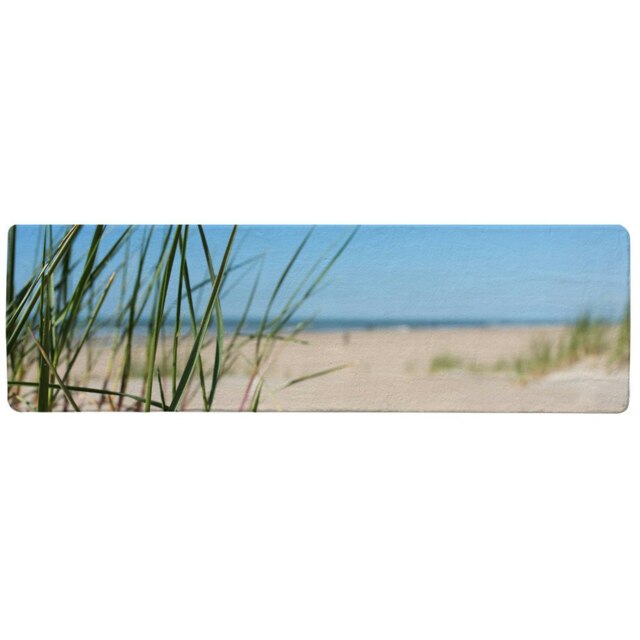 Grass in the sand dunes with the lake in the background Designer (Runner Rug)