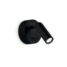 Bean LED Decorative Round Reading Light Black, 3000K 3.5W