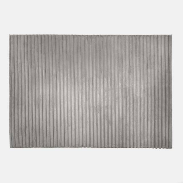 OHS Faux Fur Rug Ribbed Mat Luxury Carpet Anti Slip Runner - 80 x 150cm