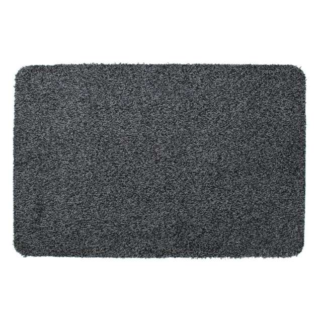 JVL Tanami Machine Washable Doormat 50x75cm, Charcoal