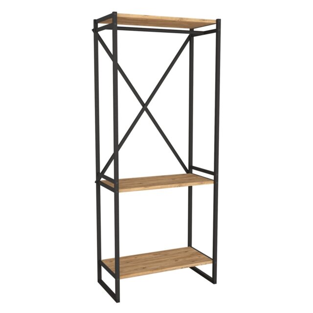 Tall 3-Tier Wood and Metal Coat & Shoe Rack Green Not provided 1