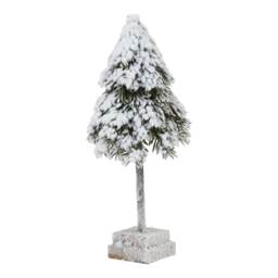 Hill Interiors Snowy Cedar Tree Christmas Decoration Brown Brown/White/Green One Size 1