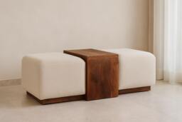 Artisan Furniture Solid Wood Arden Bench Duo