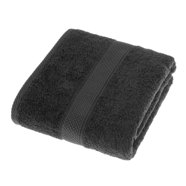 Homescapes Turkish Cotton Black Bath Towel