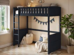 Flair Bea Wooden High Sleeper Navy