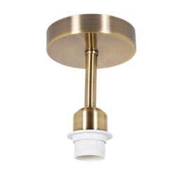 Brushed Antique Brass Ceiling Light Fitting for Industrial Style Light Bulbs Gold Antique Brass 1