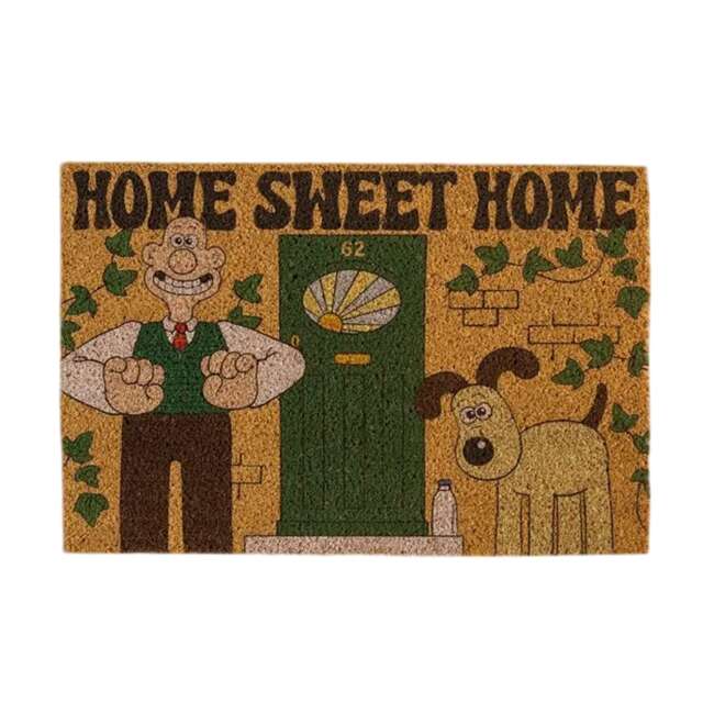 Wallace and Gromit Home Sweet Home Coir Door Mat Brown Brown One Size 1