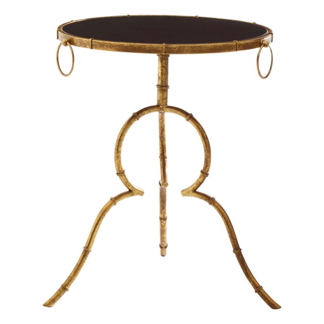 Interiors by Premier Sleek Black Tempered Glass Top Accent Table, Elegant Side Table By Couch, Durable And Versatile Lounge Table Black
