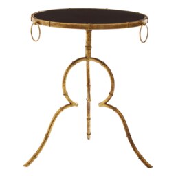 Interiors by Premier Sleek Black Tempered Glass Top Accent Table, Elegant Side Table By Couch, Durable And Versatile Lounge Table Black