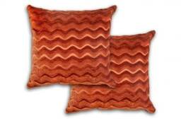 Waves Cushion Cover 43cm x 43cm Terracotta Orange Orange