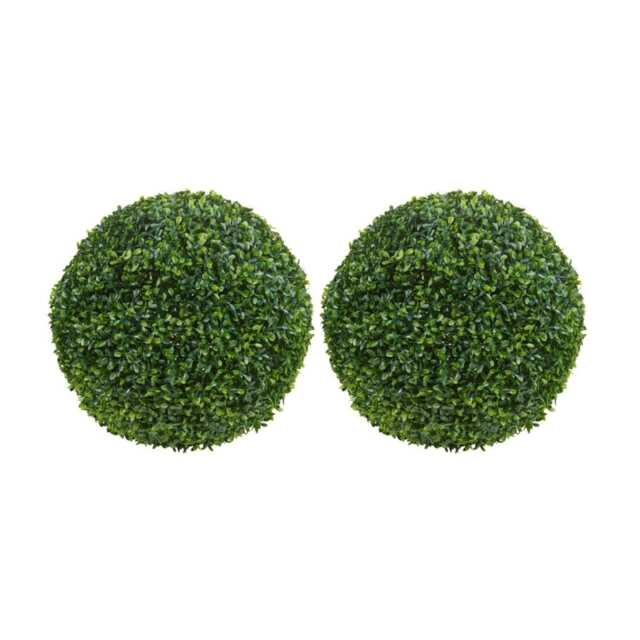 23cm Artificial Decorative Hanging Ball Tree Green 2