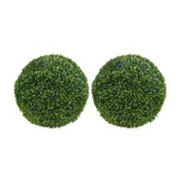 23cm Artificial Decorative Hanging Ball Tree Green 2