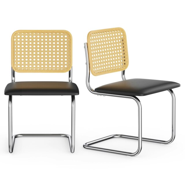 VonHaus Bridgewater Cantilever Style Dining Chairs Set of 2