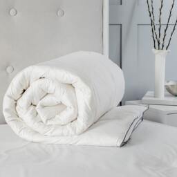 Luxury 13.5 Tog Duck Feather And Down Duvet 100% Cotton Cover King White
