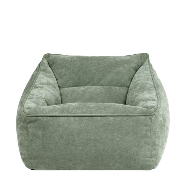Natalia Chenille Adults Bean Bag Armchair, Ready Filled Large Beanbag Sage Green Green Sage Green 1