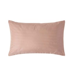 Homescapes Taupe Beige Egyptian Cotton Satin Stripe Housewife Pillowcase 330 TC Cream Standard